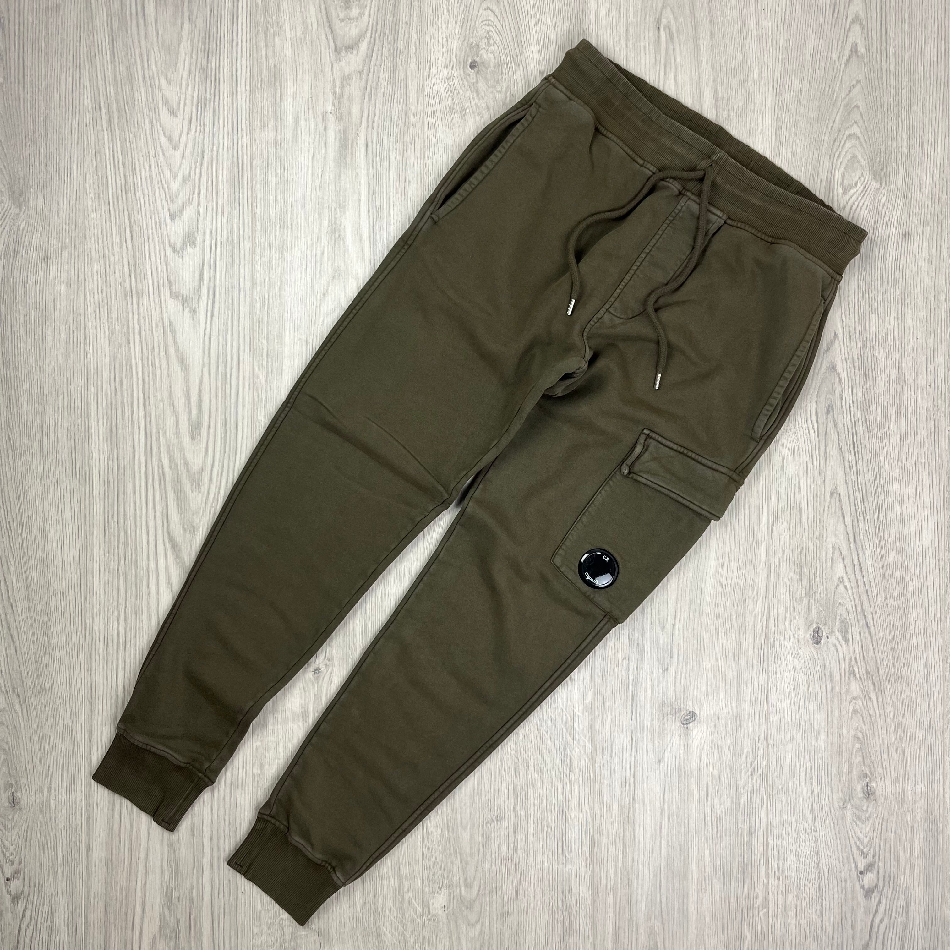 CP Company Raised Fleece Tracksuit - Ivy Green