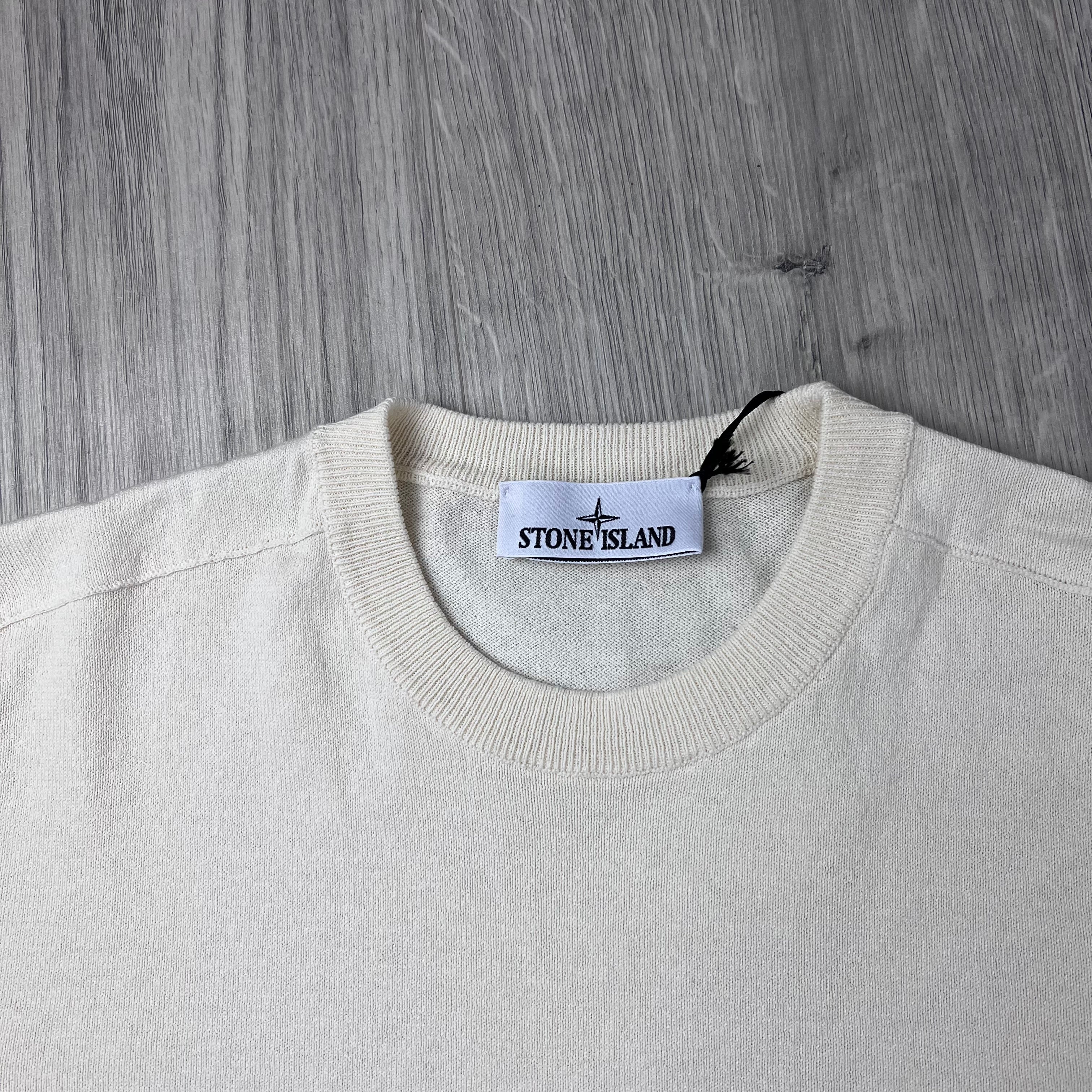 Stone Island Light Organic Sweatshirt - Ivory