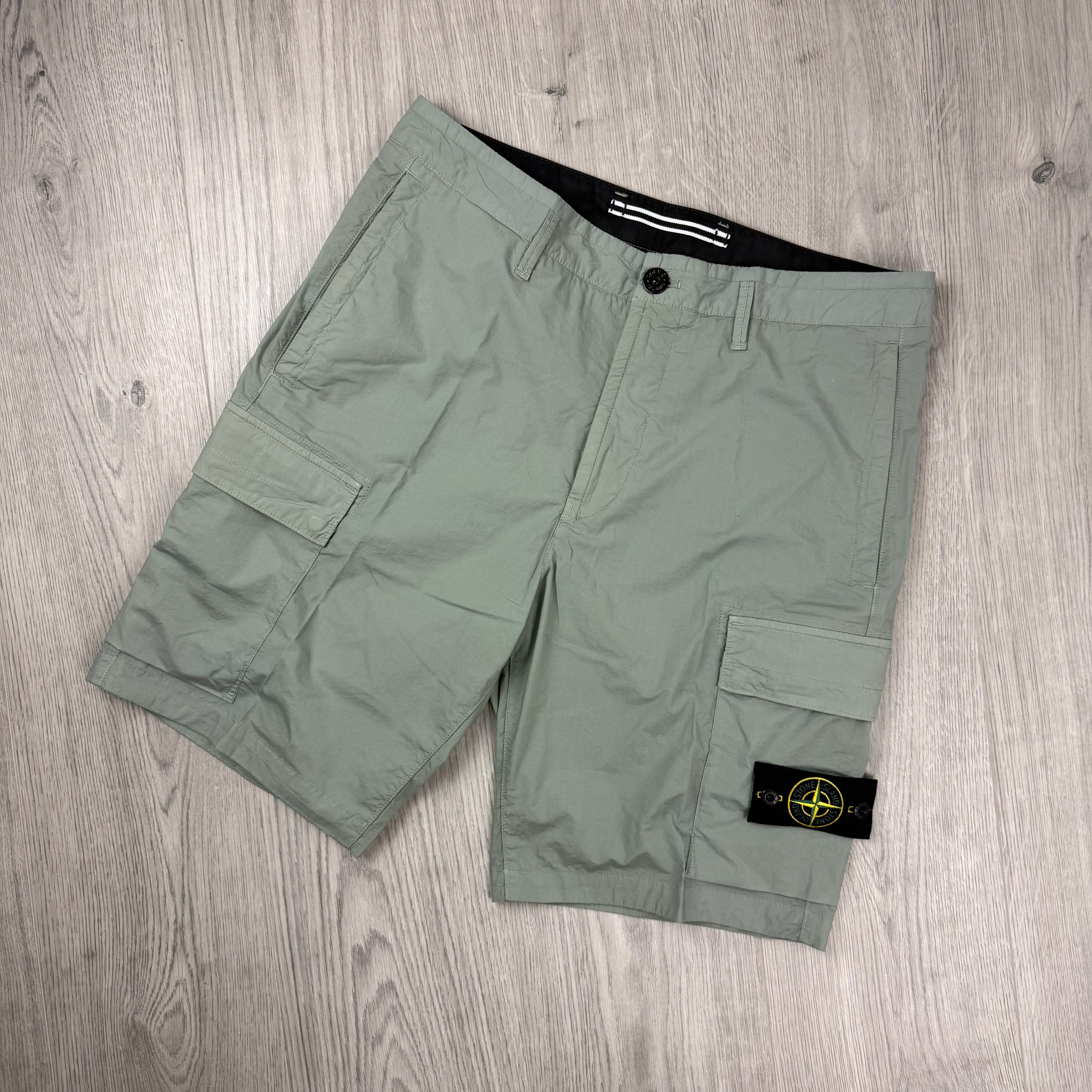 Stone Island Cargo Shorts - Sage