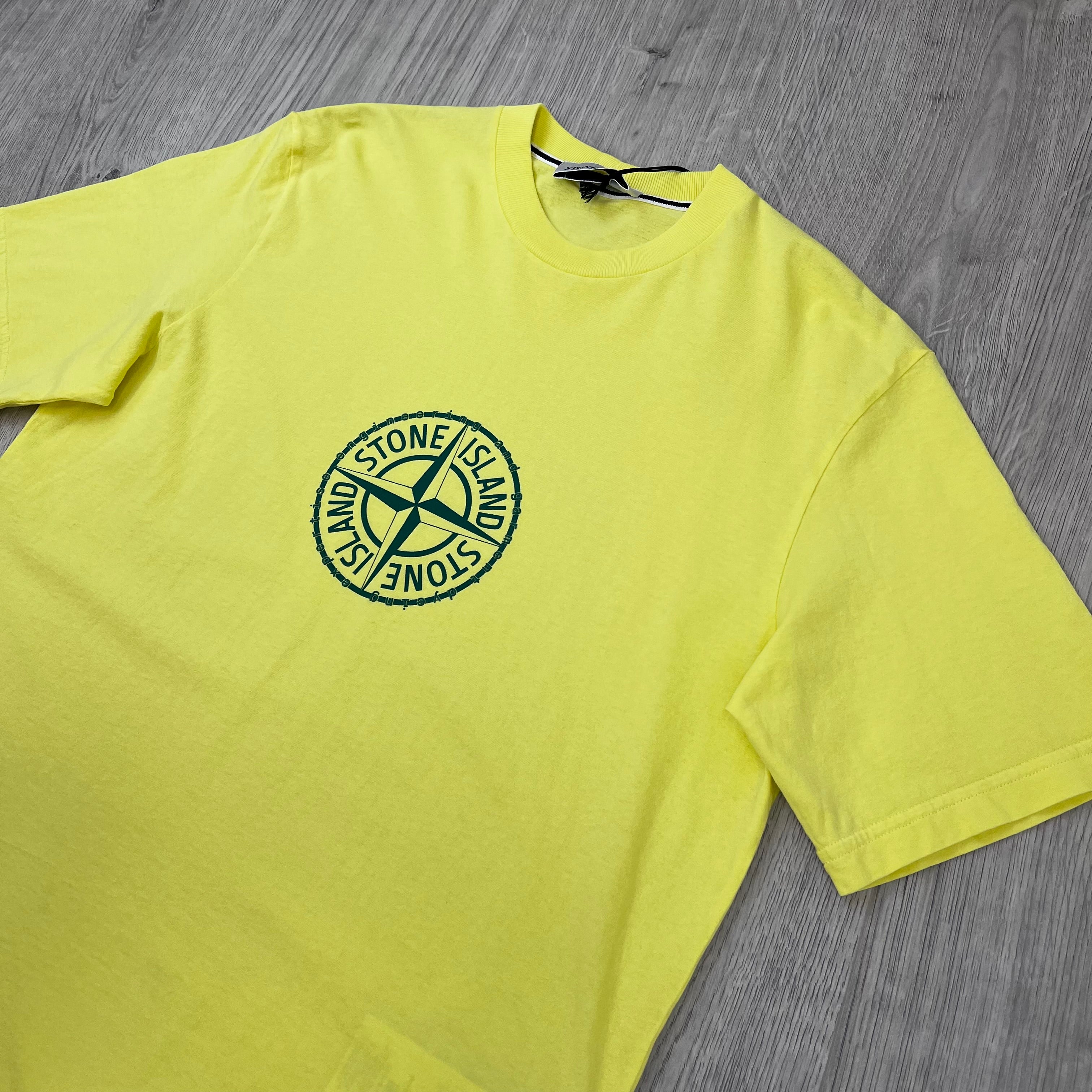 Stone Island 'Compass' T-Shirt - Lemon