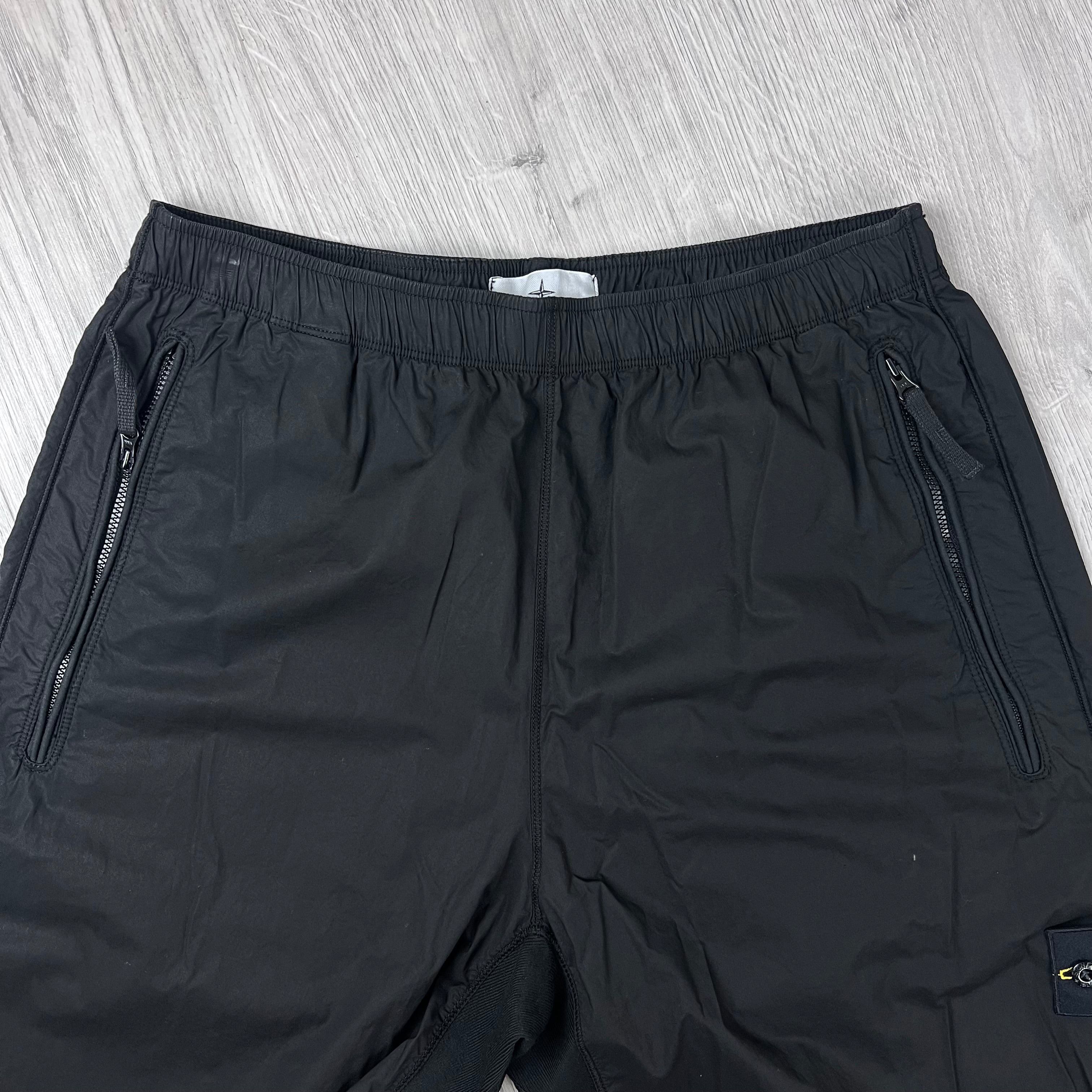 Stone Island 'Paracadute' Cargo Trousers - Black