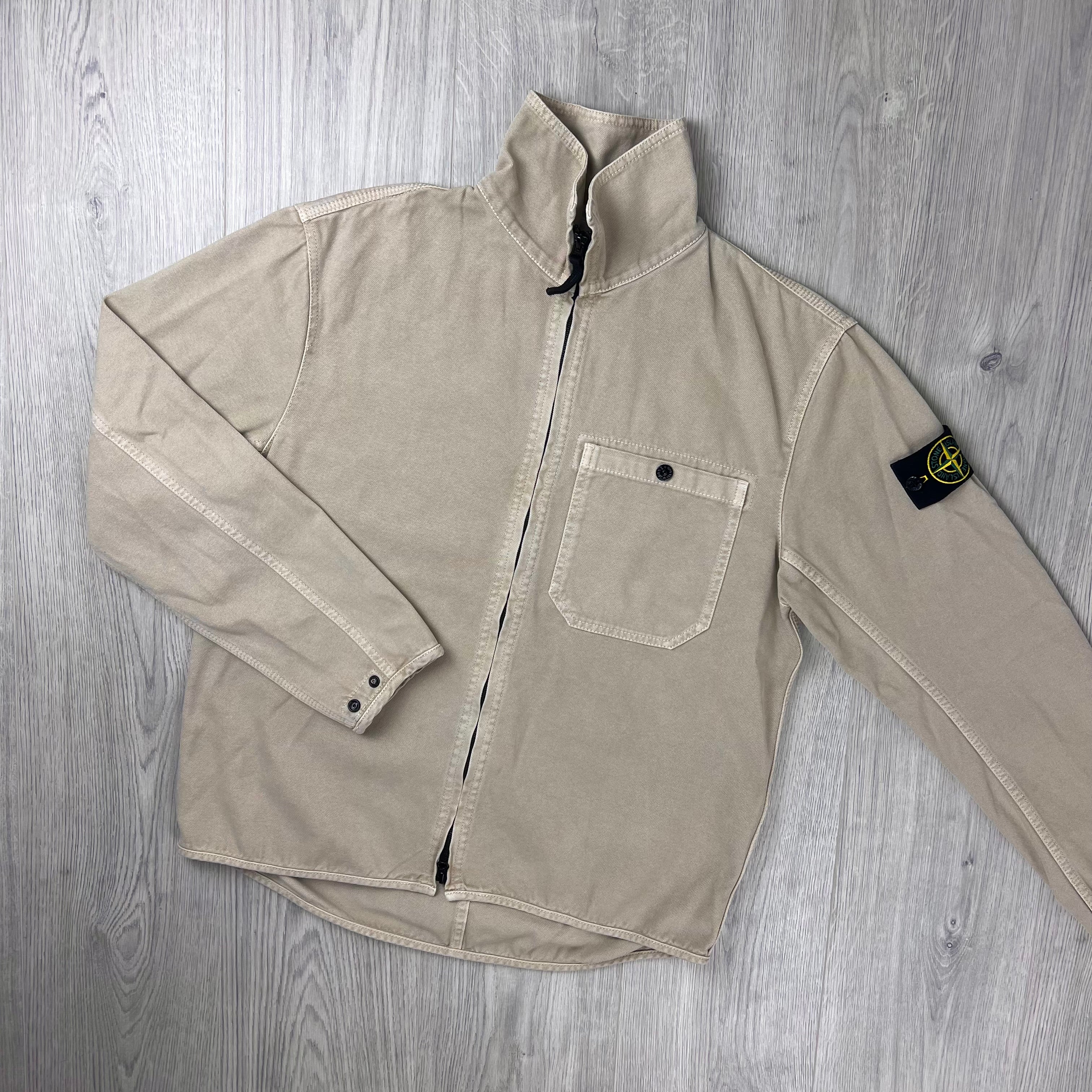Stone Island Zip Overshirt - Desert