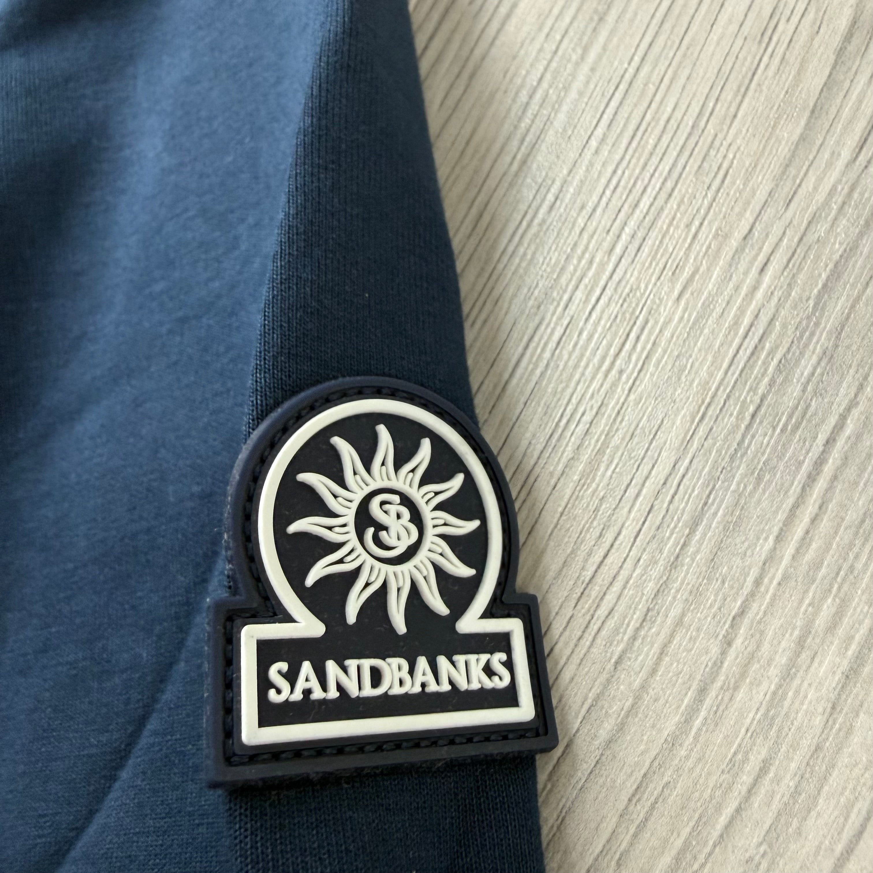 Sandbanks 'Interlock' Zip Sweatshirt - Navy
