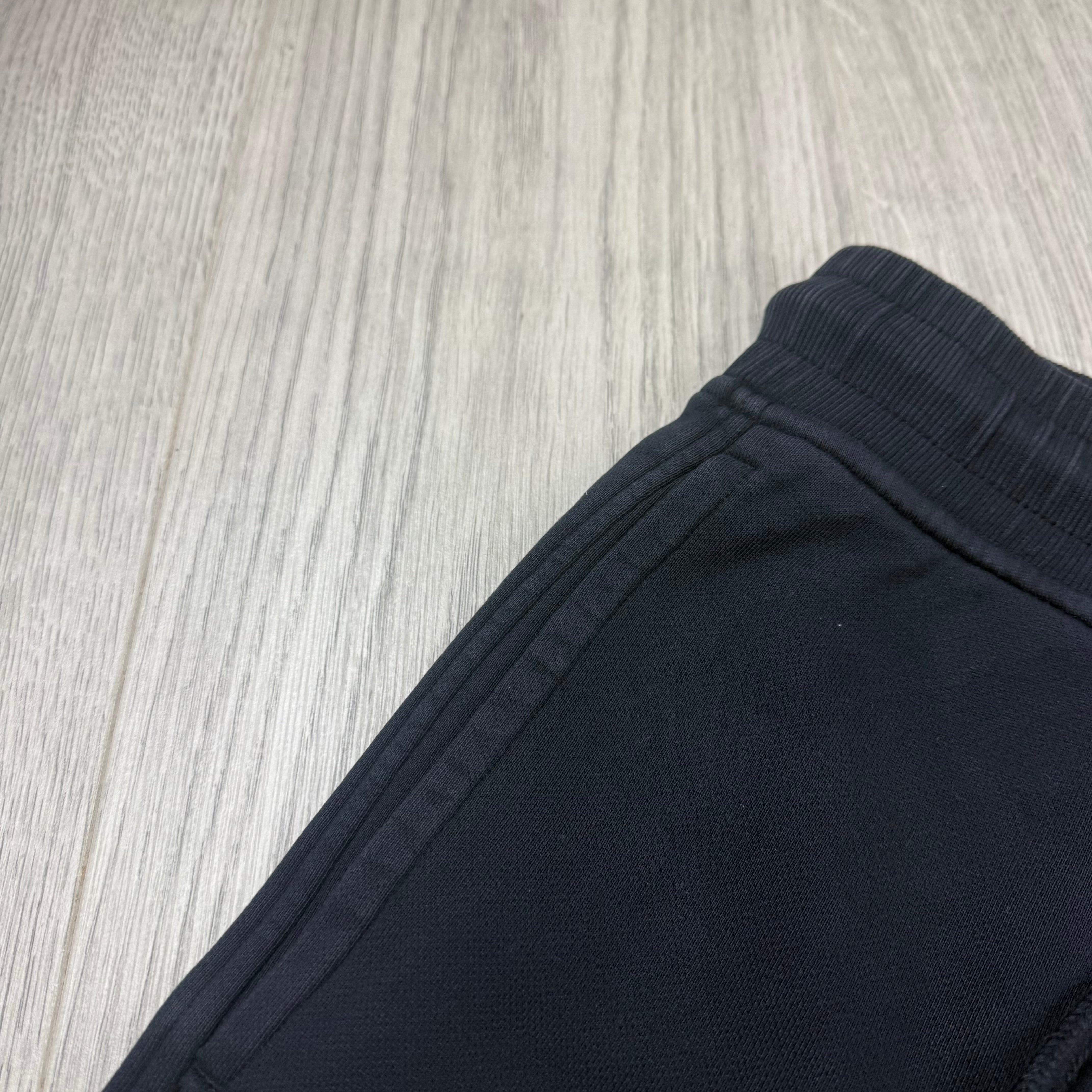 CP Company Raised Fleece Jersey Shorts - Navy