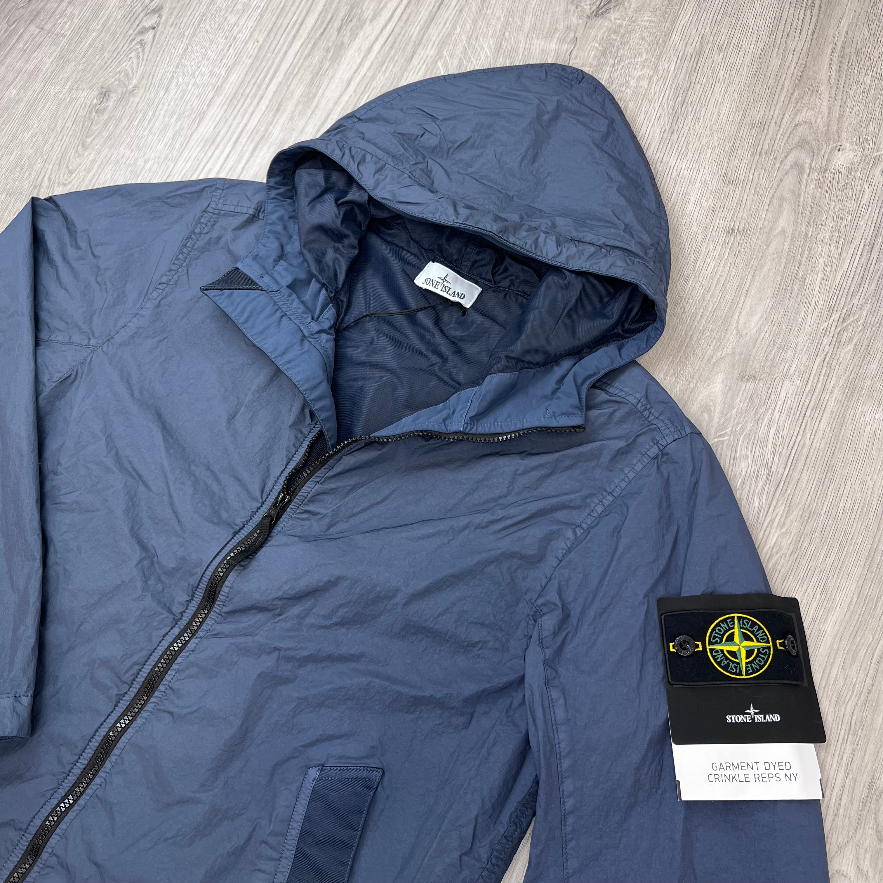 Stone Island Crinkle Reps NY Jacket - Slate Blue
