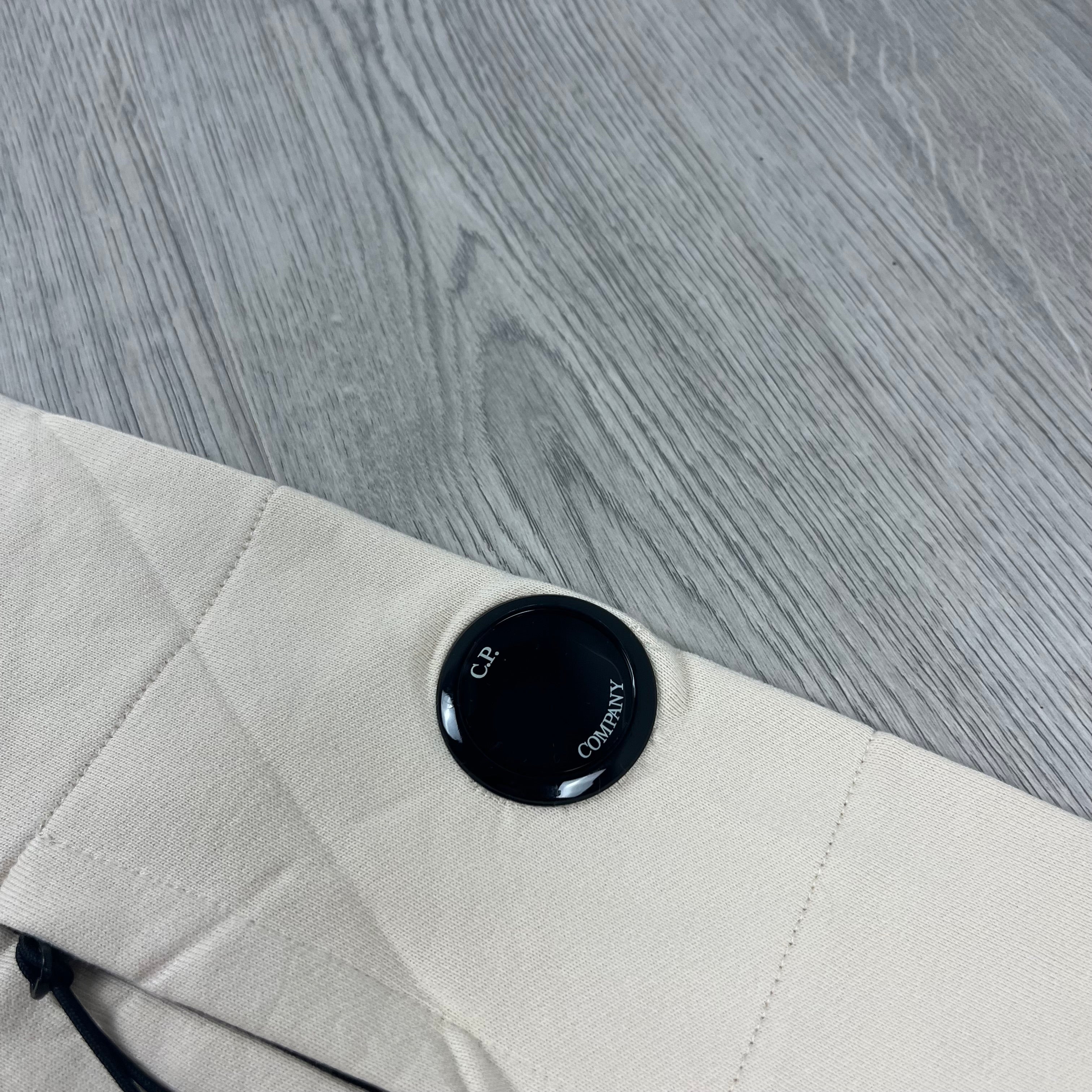 CP Company Raised Fleece Hoodie - Pistachio Shell