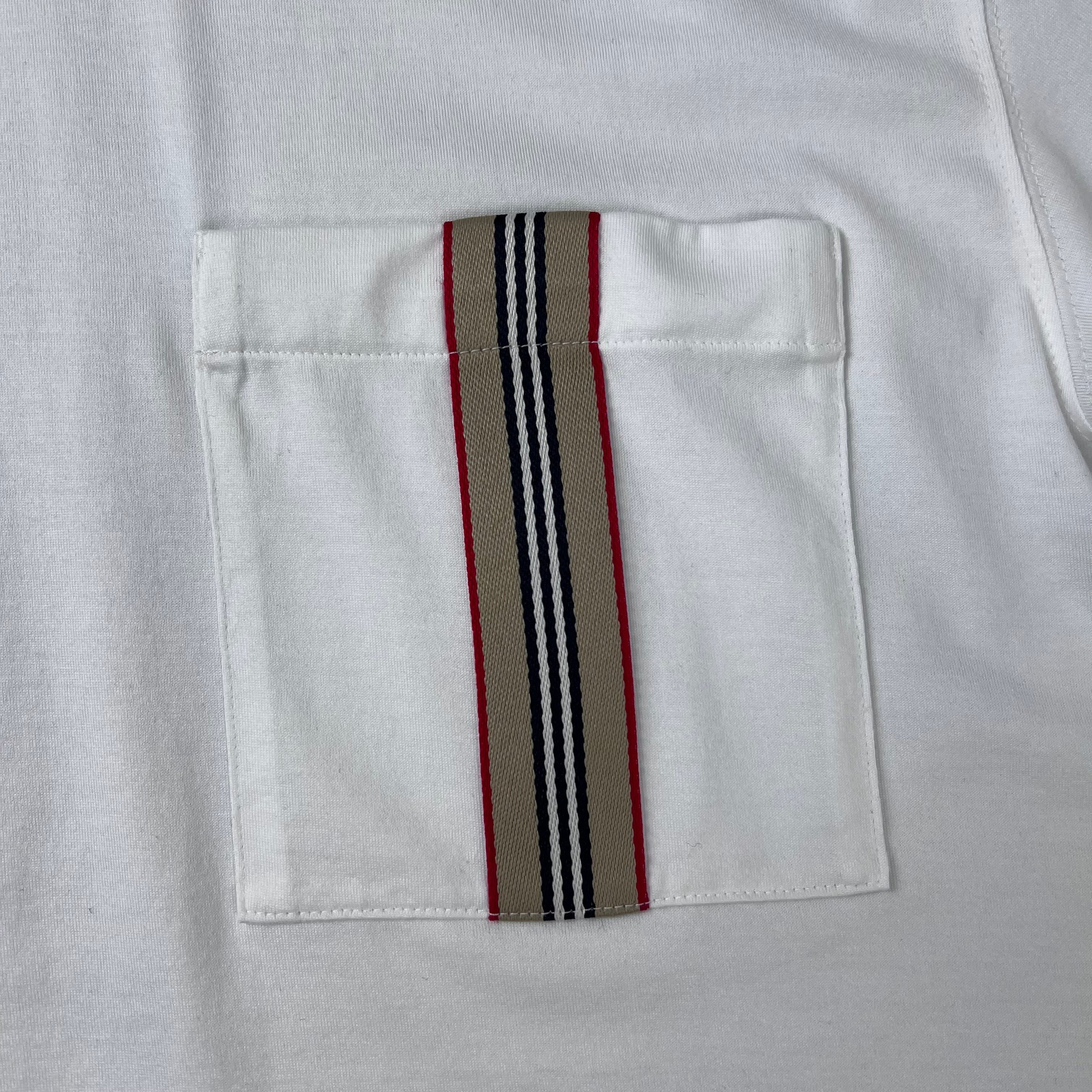 Burberry Striped T-Shirt - White