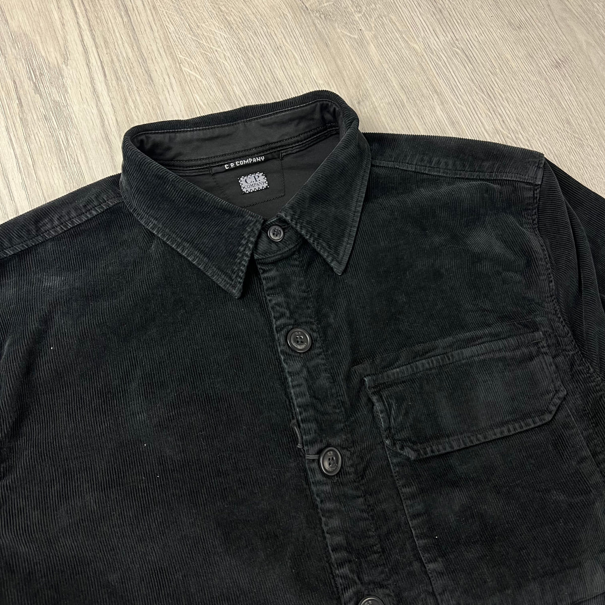 CP Company Corduroy Overshirt - Black