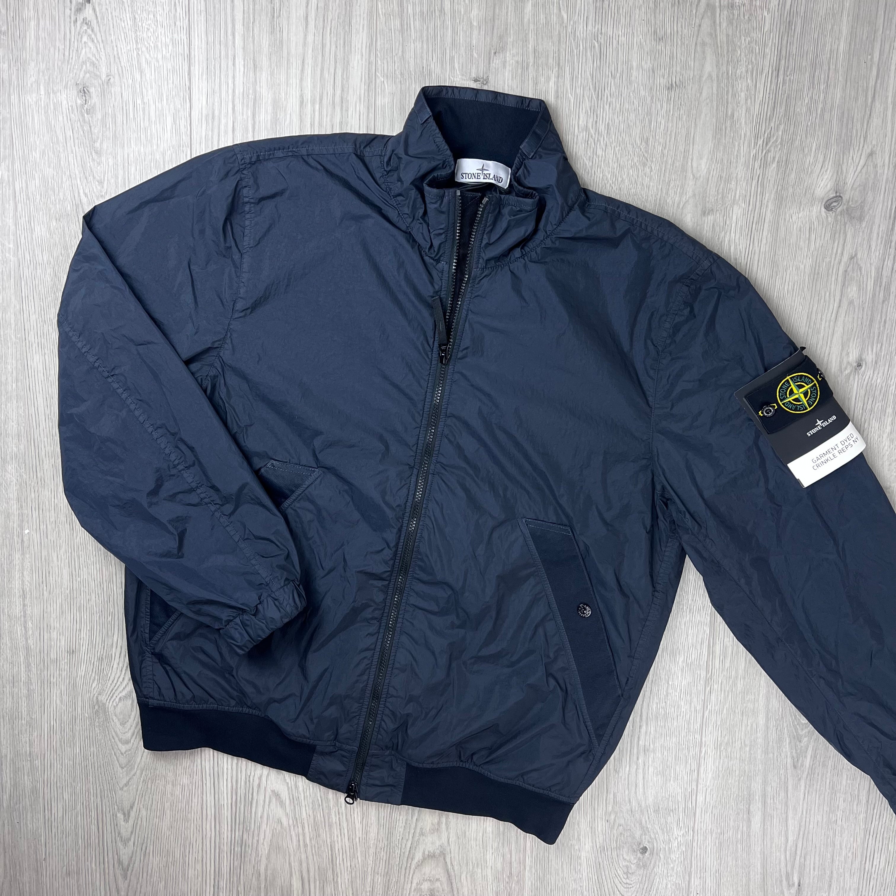 Stone Island Crinkle Reps Jacket - Navy