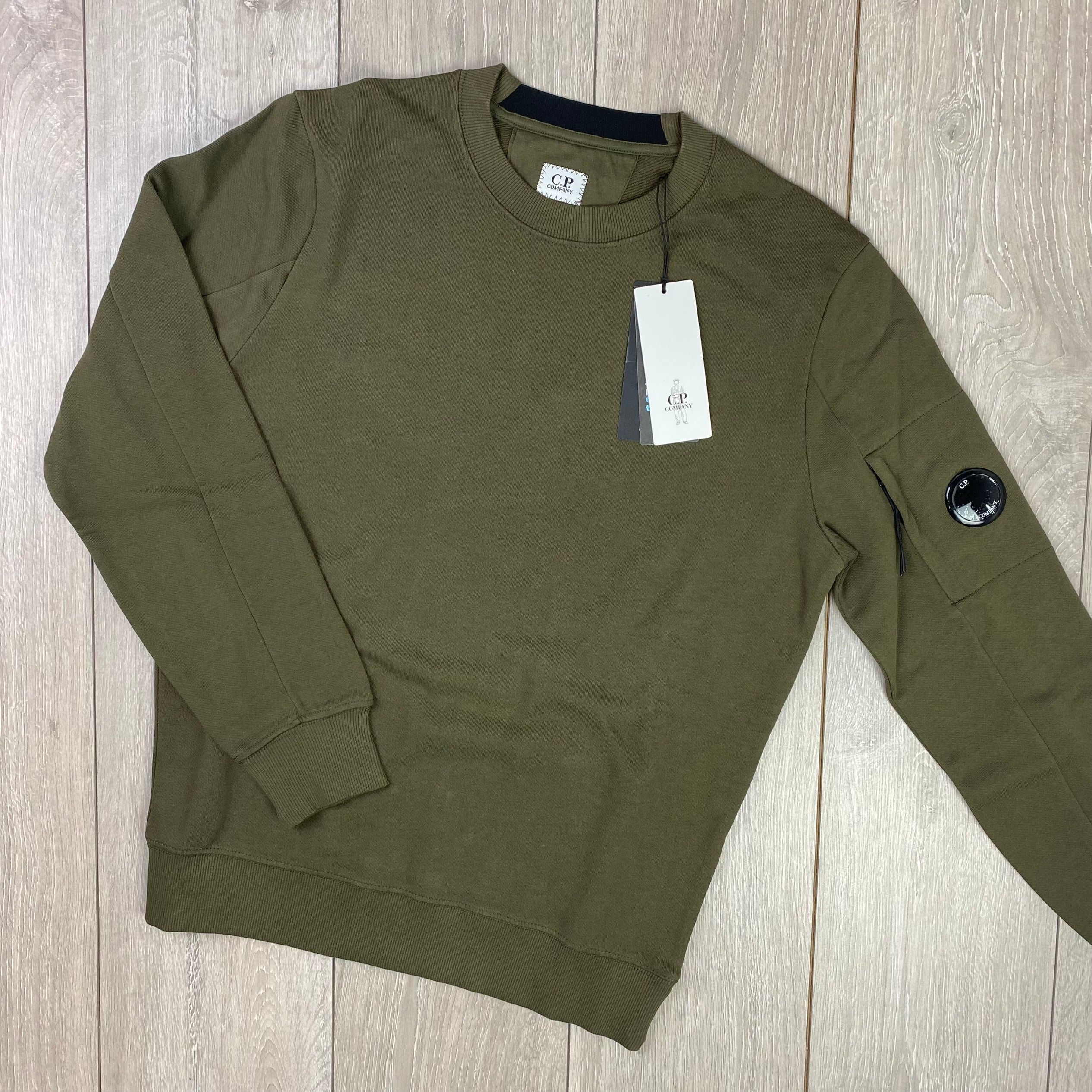 CP Company Raised Fleece Tracksuit - Ivy Green