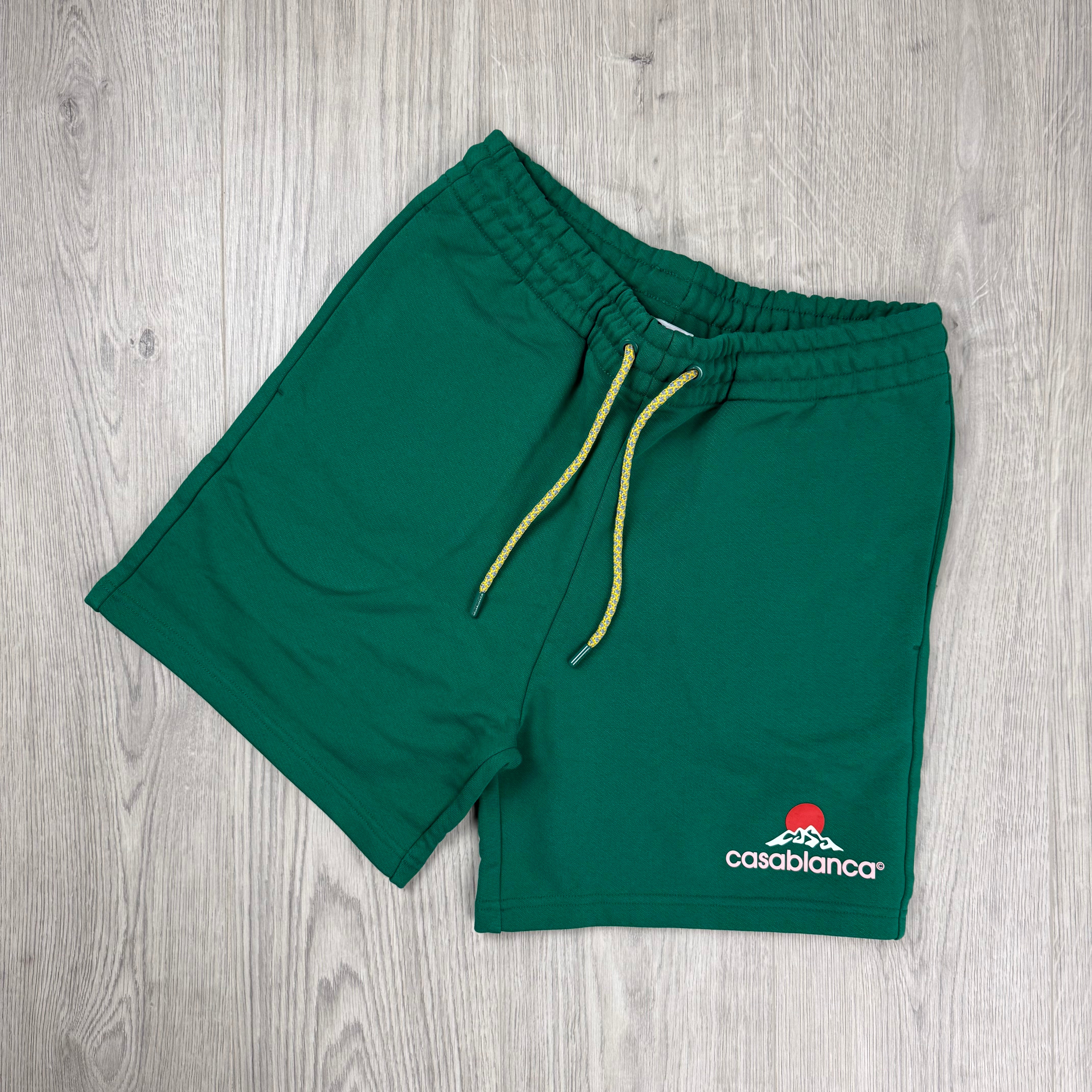 Casablanca 'Montagne' Jersey Shorts - Green