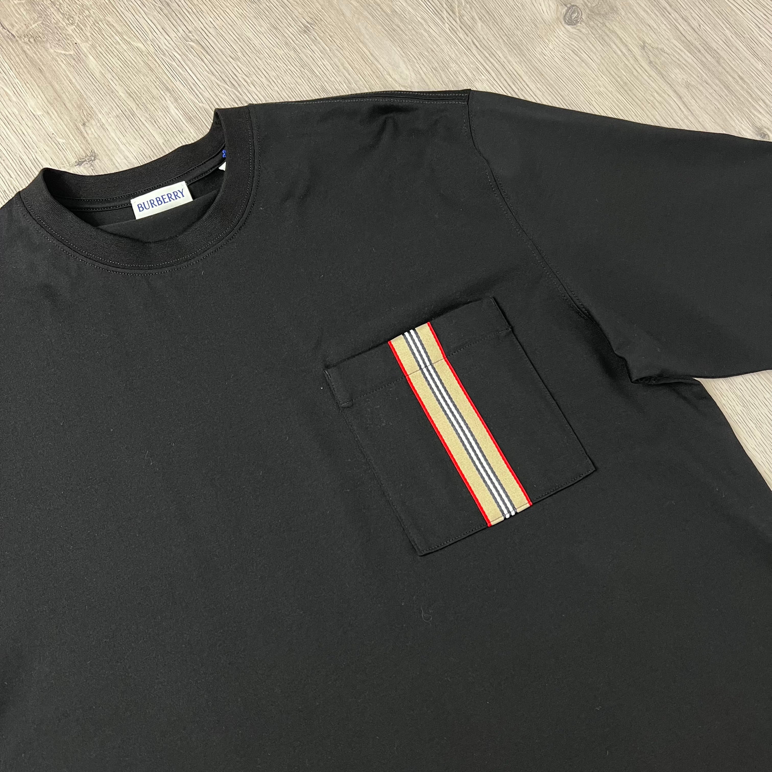 Burberry Striped T-Shirt - Black
