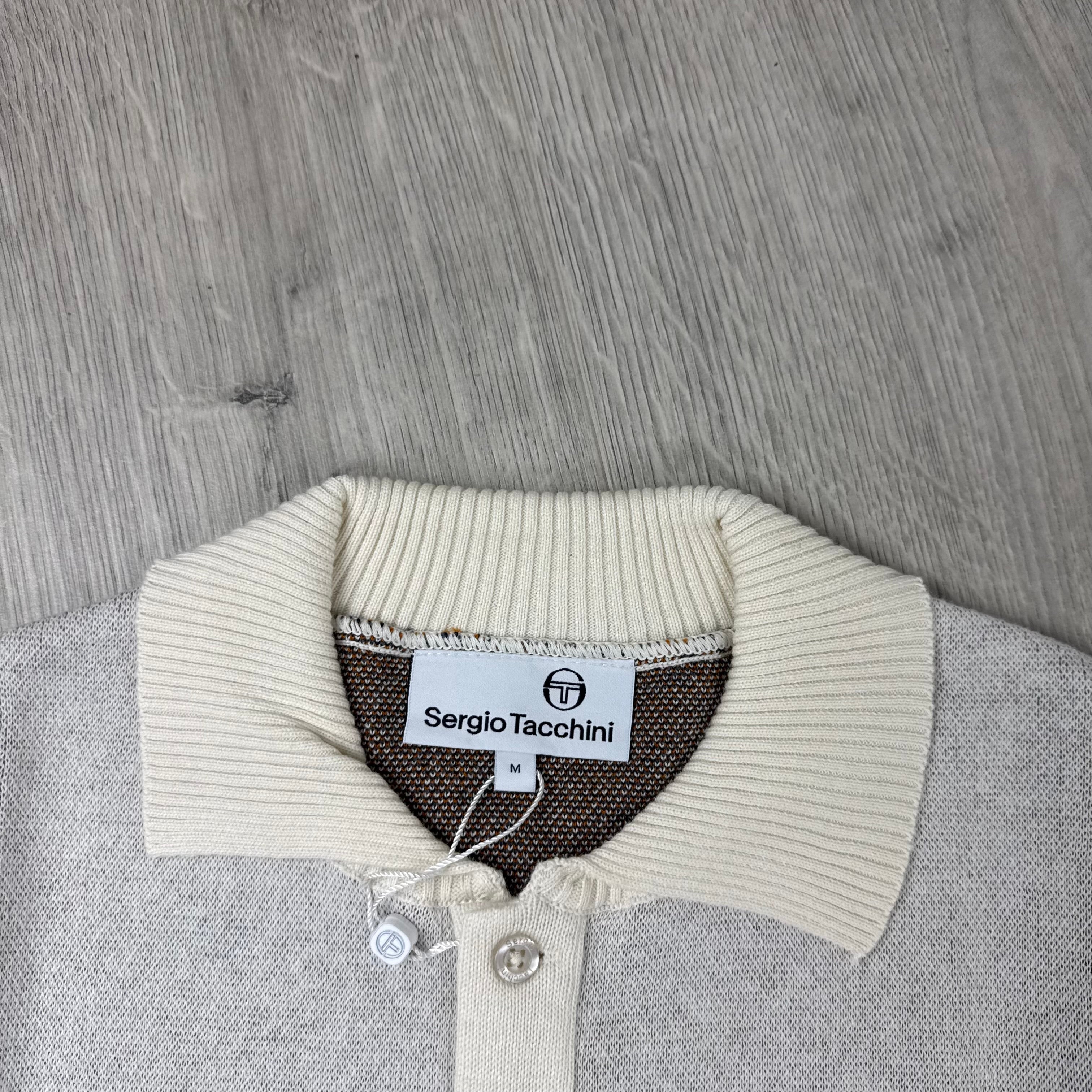 Sergio Tacchini 'Carezza' Knit Polo Shirt - Gardenia