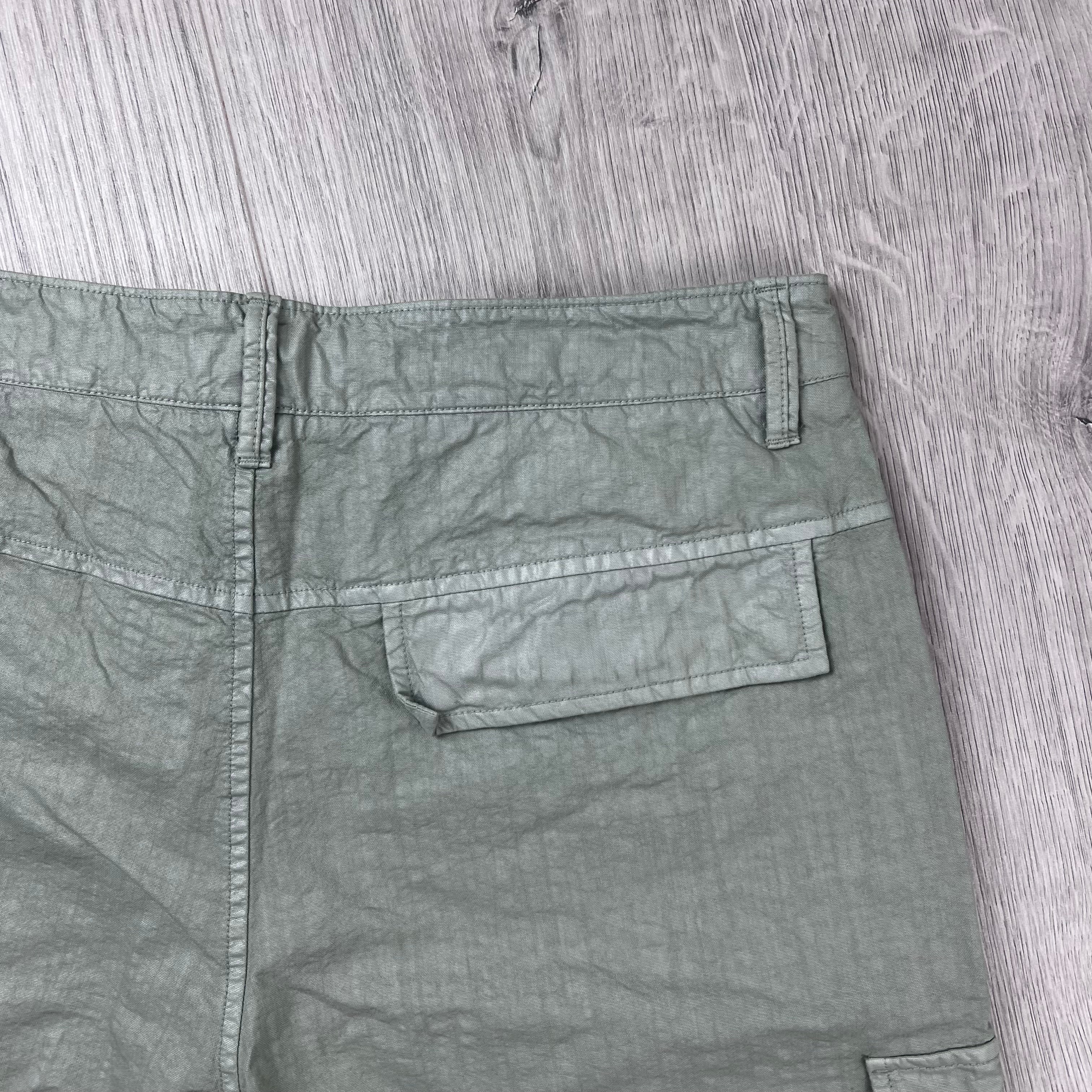 Stone Island 'Panama' Cargo Shorts - Sage