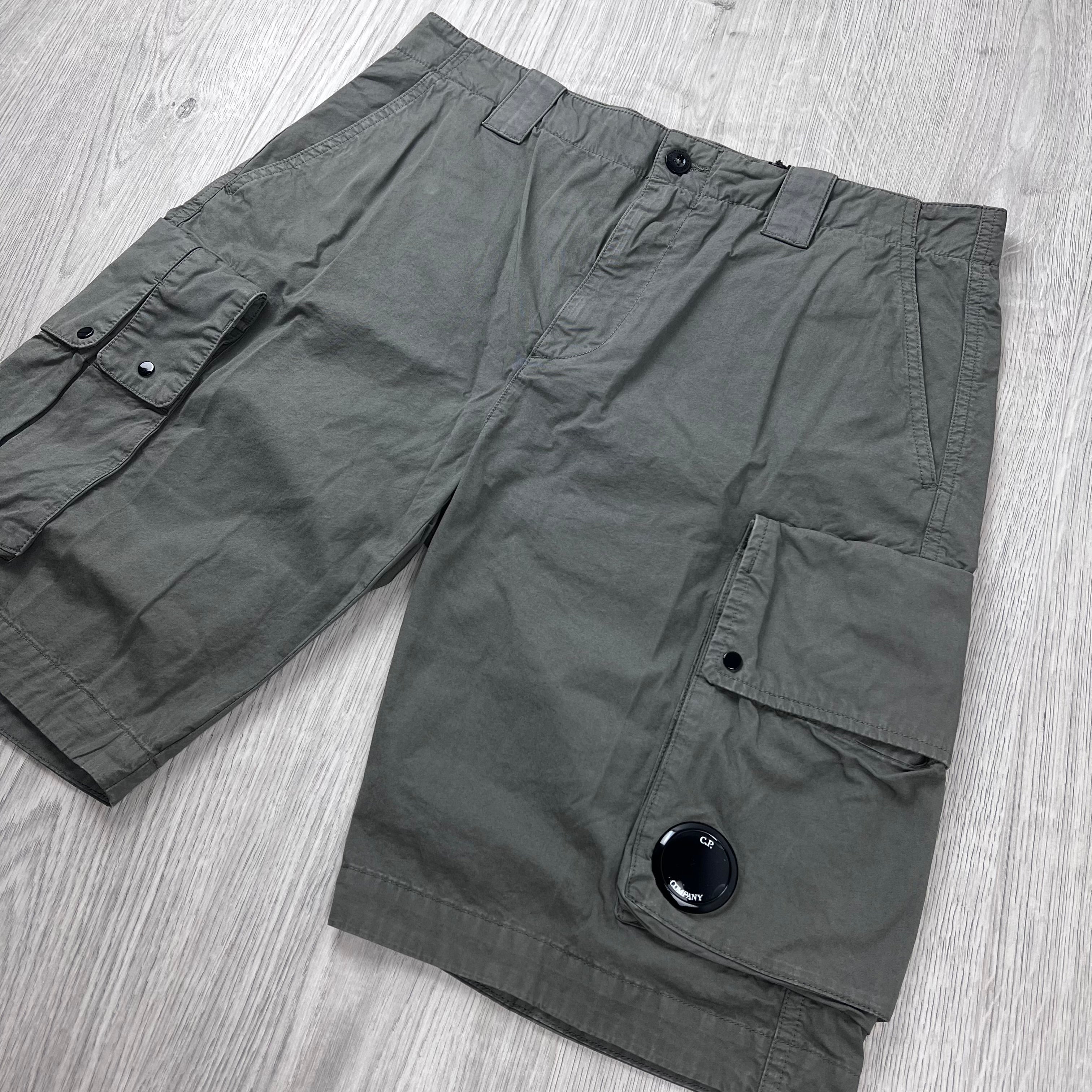 CP Company Cargo Shorts - Gunmetal