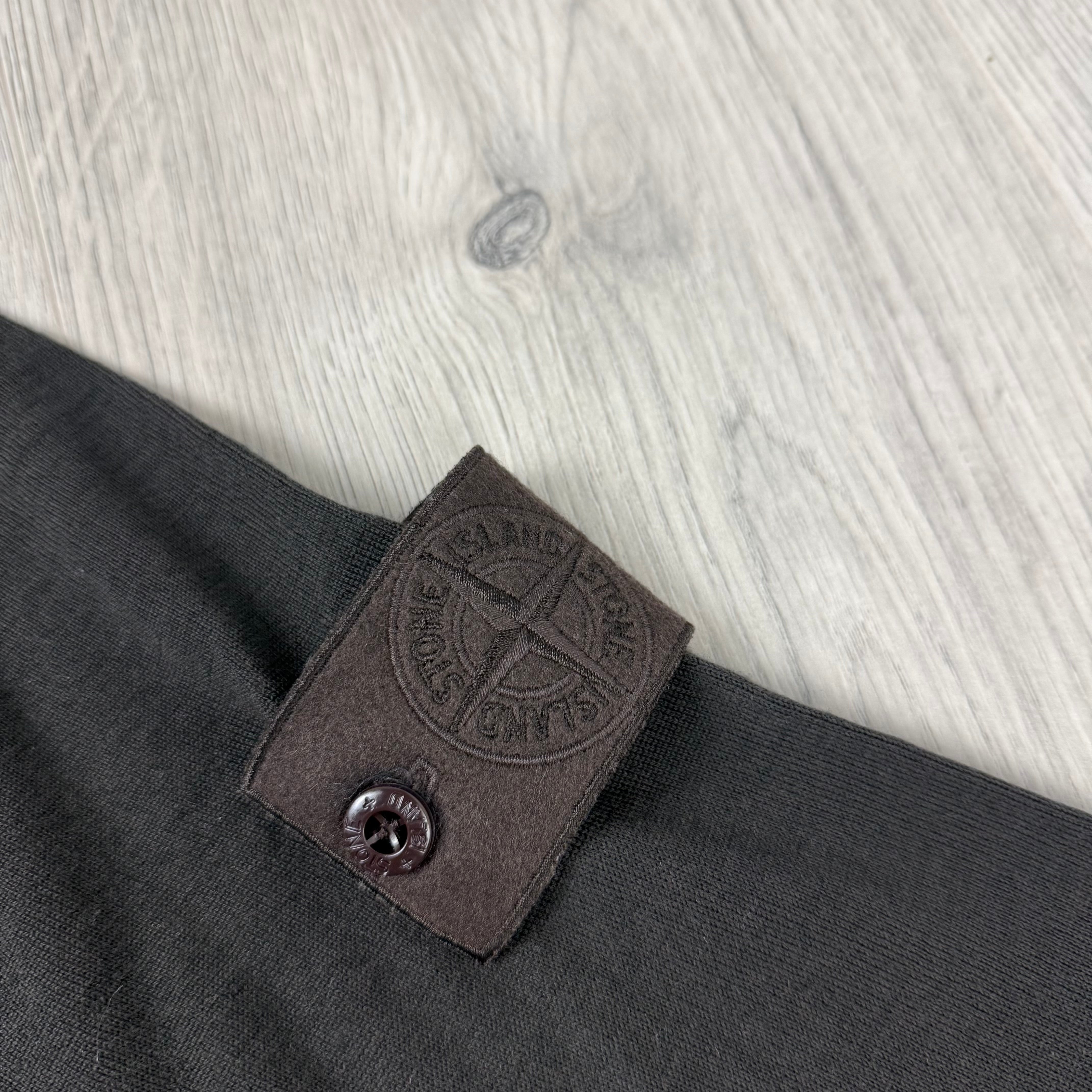 Stone Island Ghost Knit Polo Shirt - Dark Brown