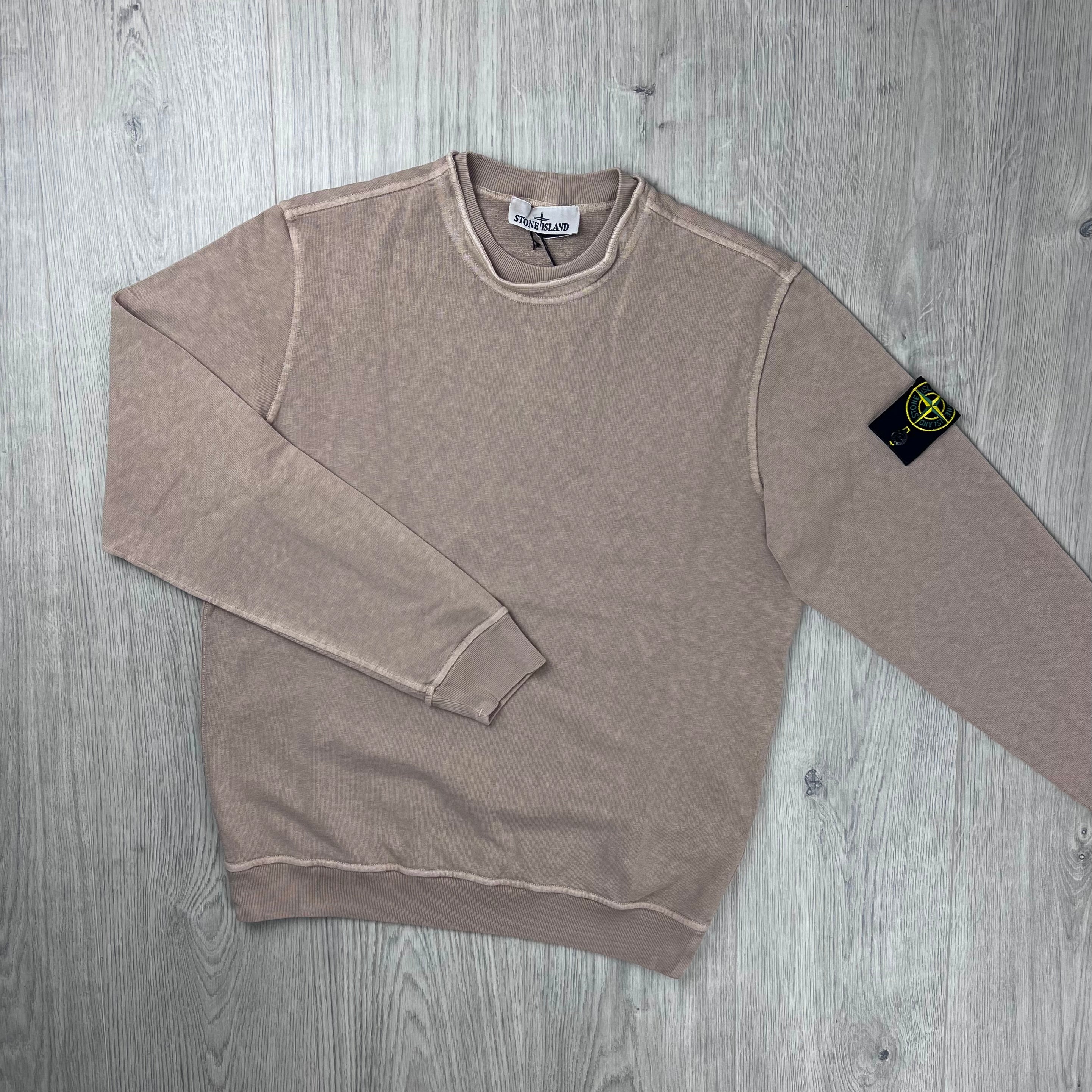 Stone Island Malfilé 'Old' Sweatshirt - Desert