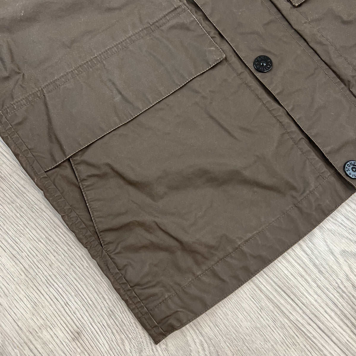 Stone Island Waxed Field Jacket - Umber