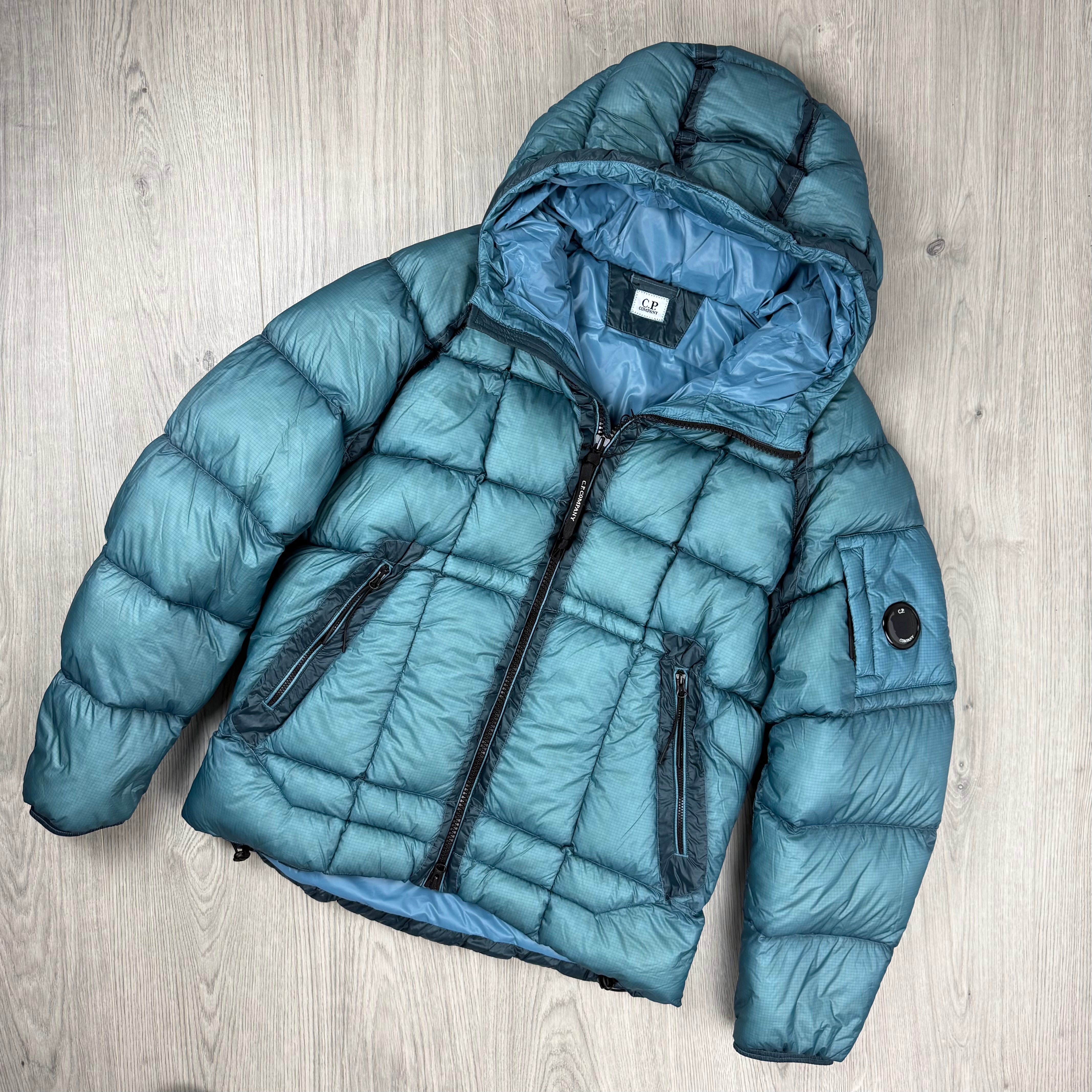 CP Company D.D. Shell Down Jacket - Aegean Blue