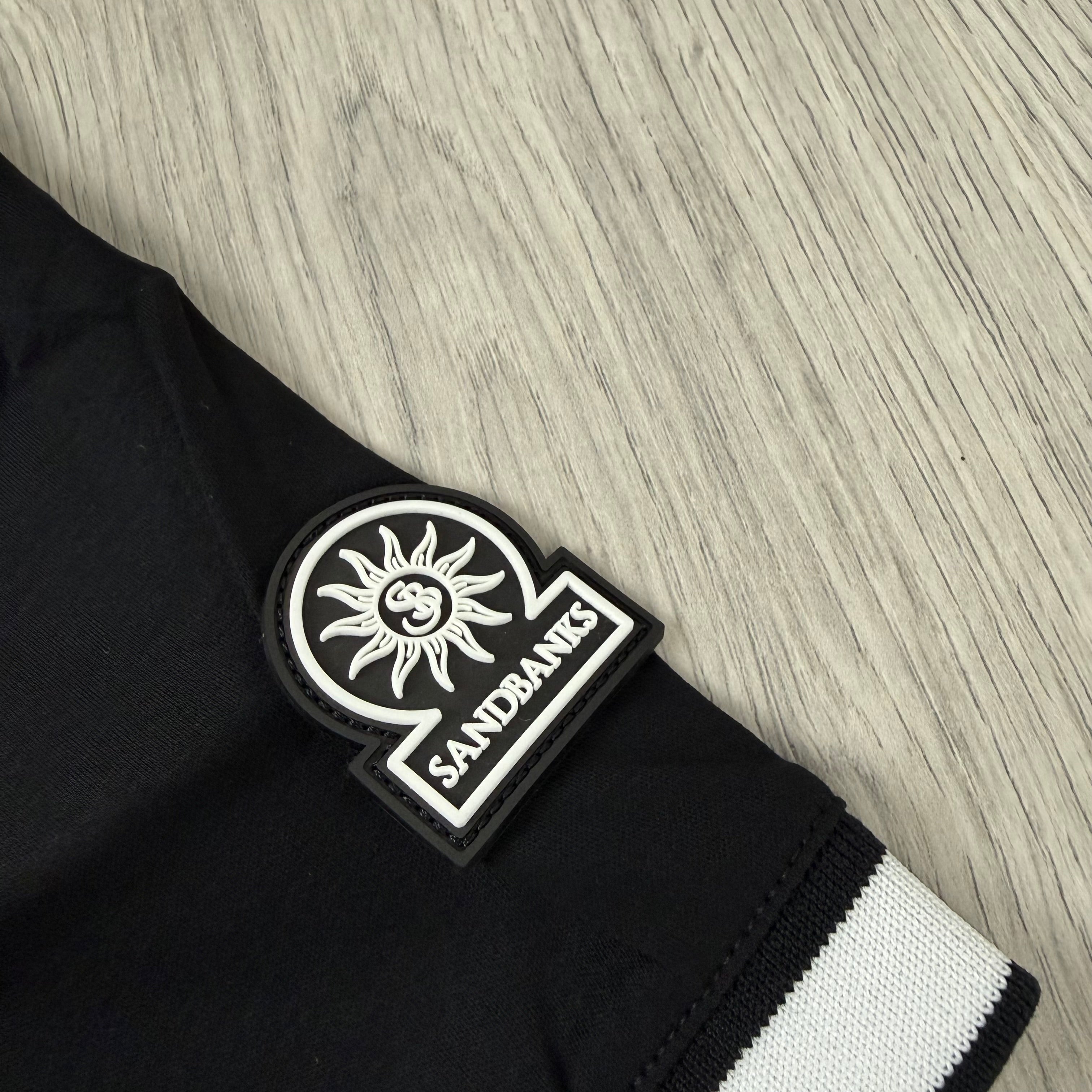 Sandbanks Silicone Zip Polo Shirt - Black