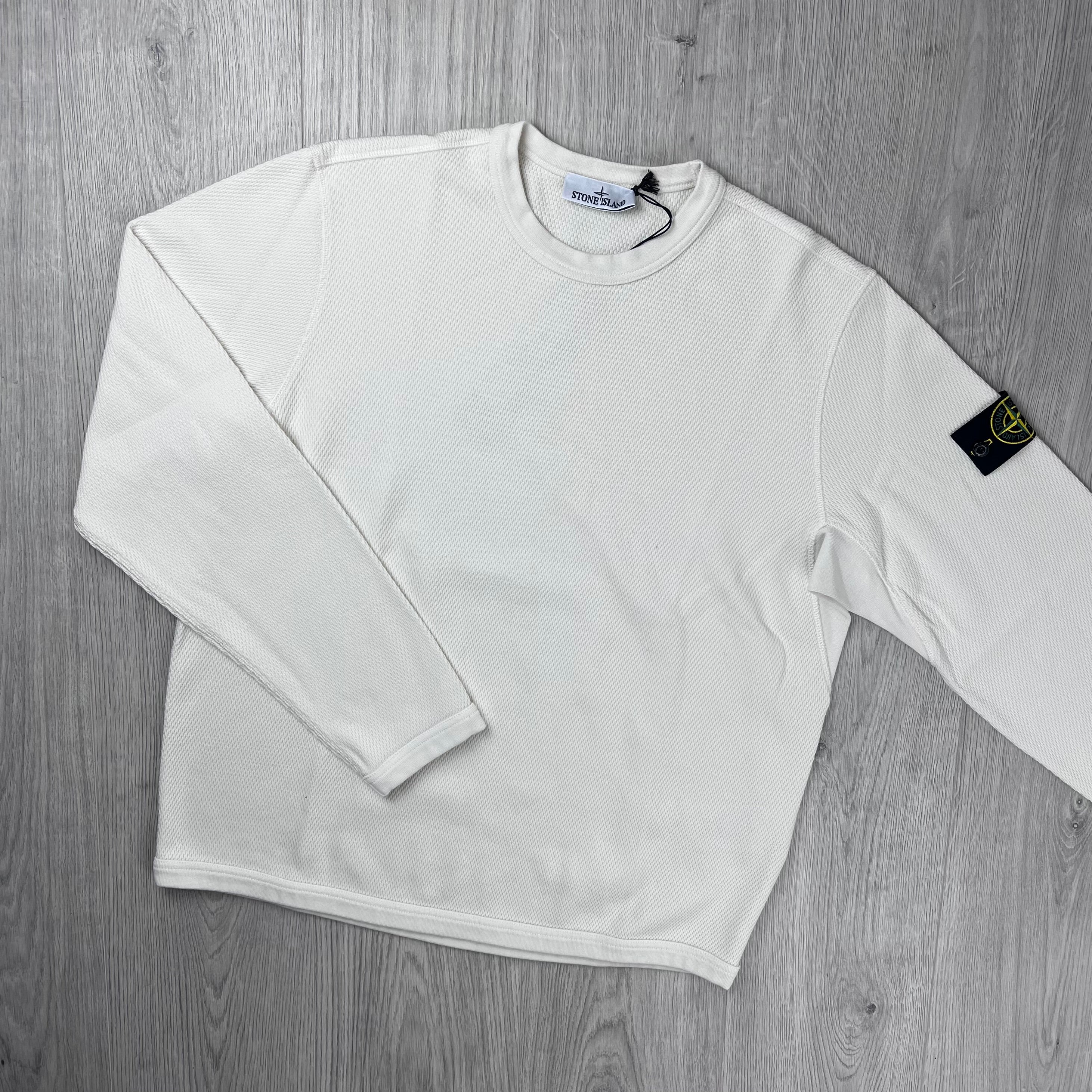 Stone Island Mesh Stitch Sweatshirt - Ivory