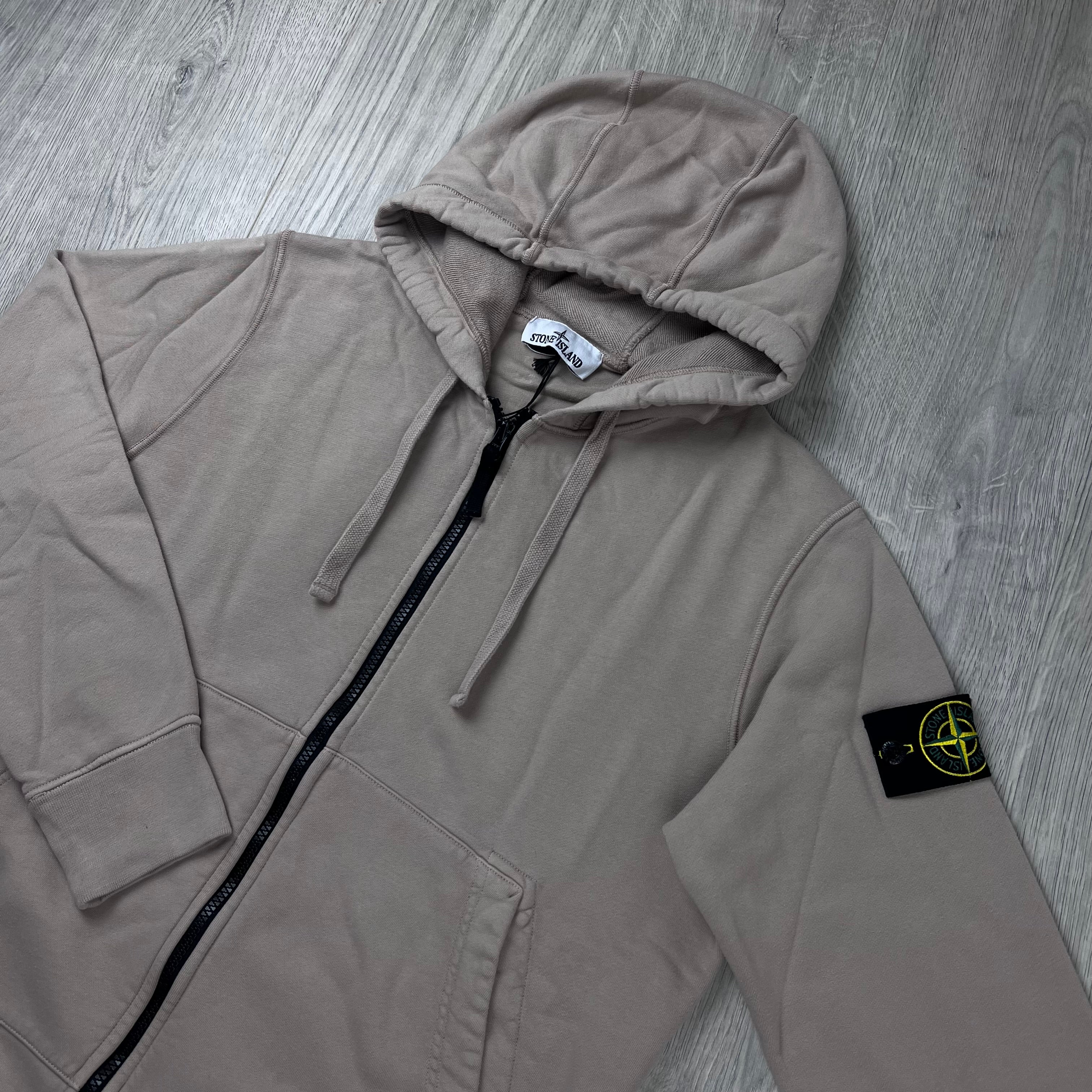Stone Island Zip Hoodie - Desert