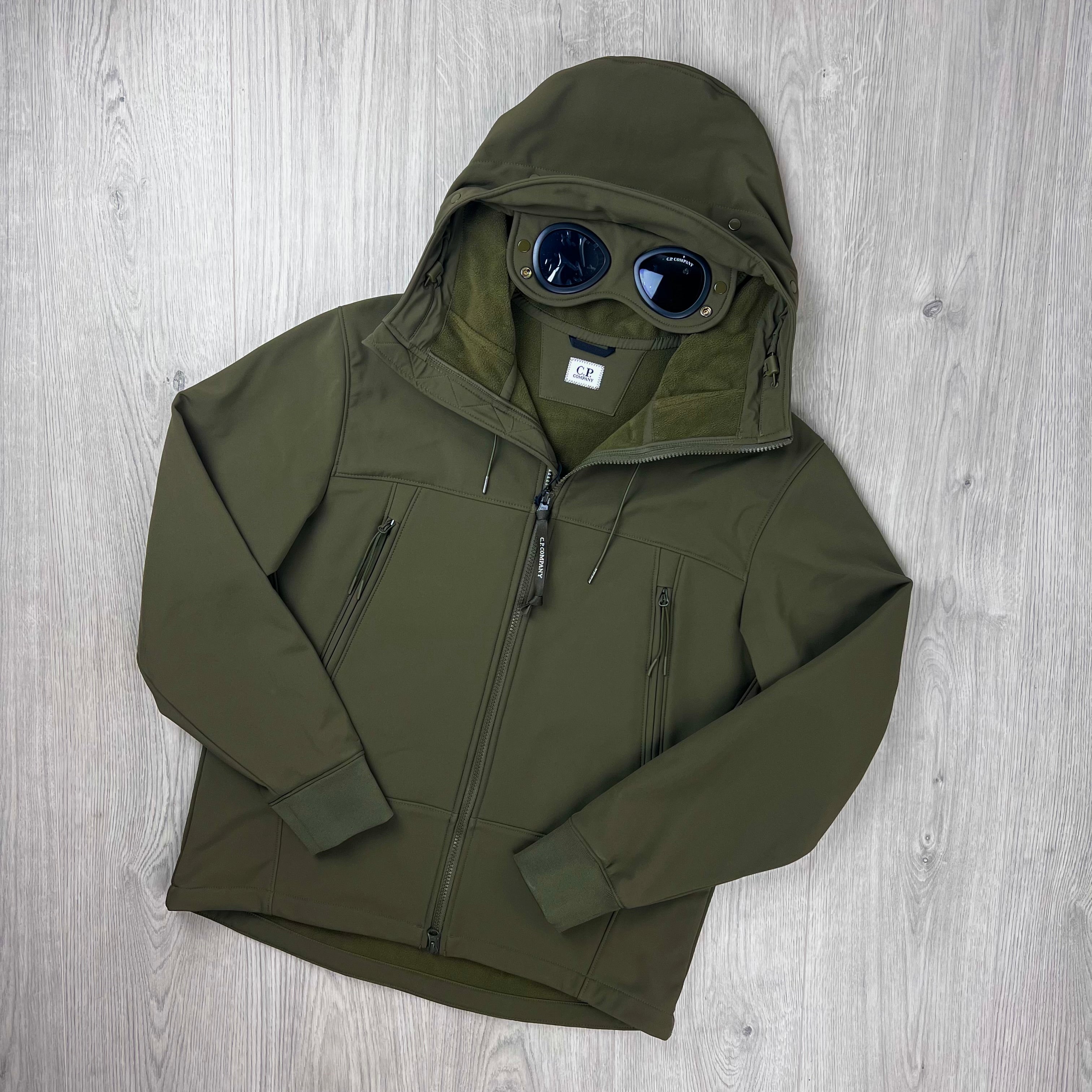 CP Company Shell Goggle Jacket - Ivy Green
