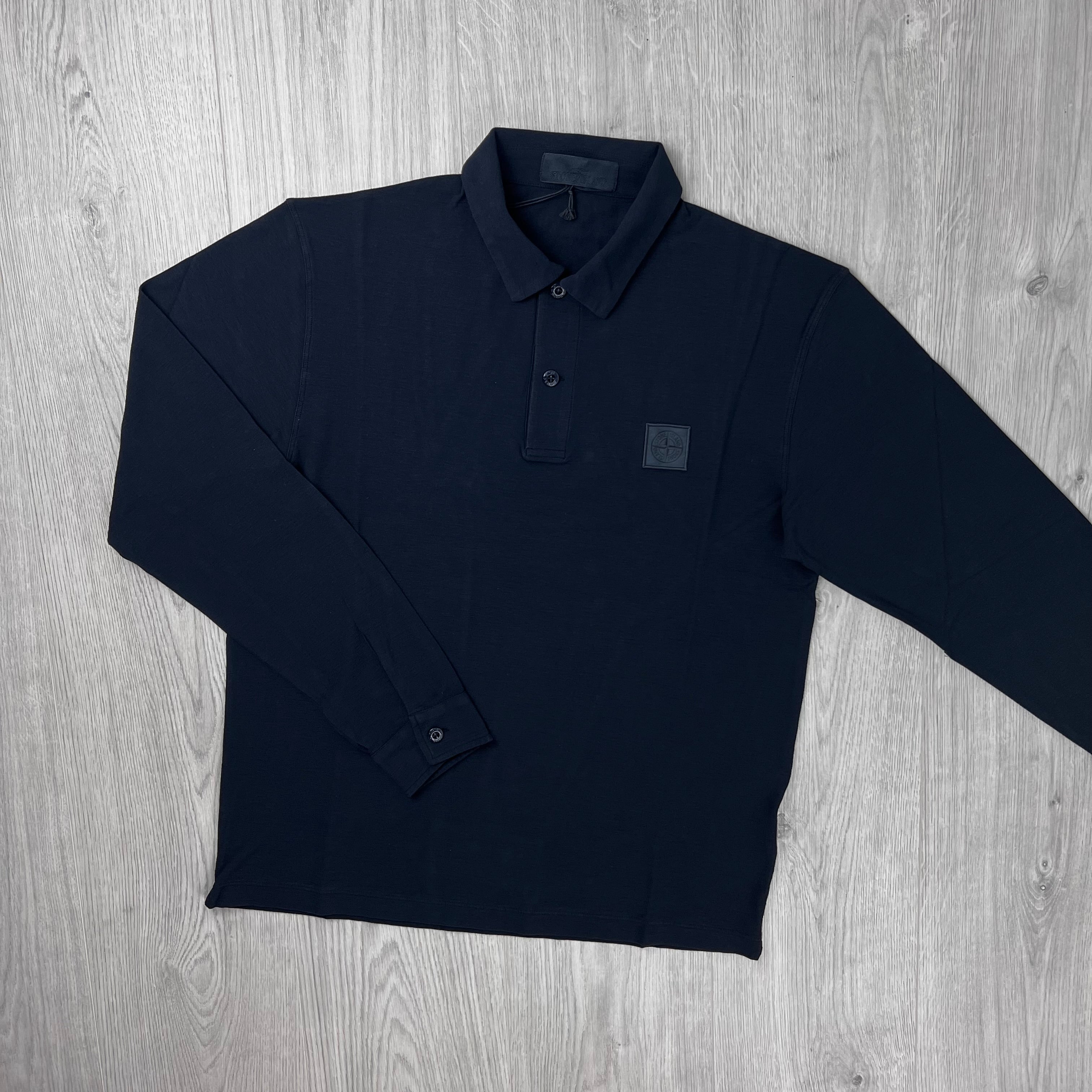 Stone Island Ghost Patch Polo Shirt - Navy