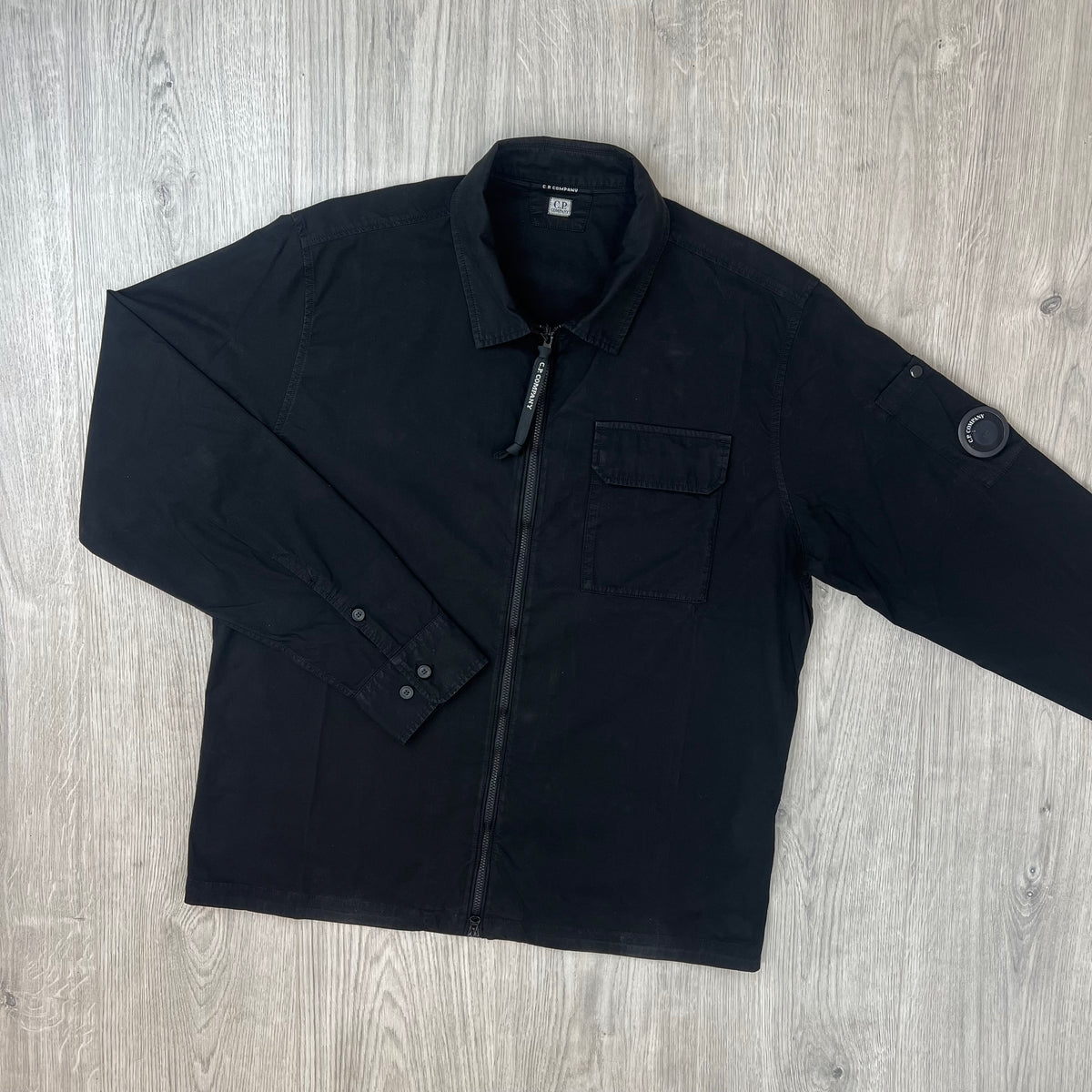 CP Company Zip Overshirt - Black